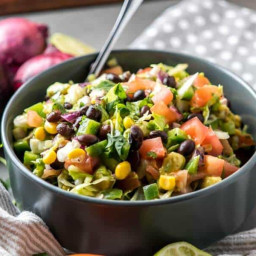 Easy Throw Together Healthy Chopped Mexican Salad