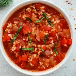 Easy Tomato and Rice Soup