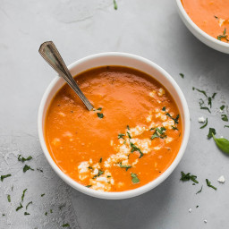 Easy Tomato Feta Soup Recipe - Low Calorie, Low Carb, Keto