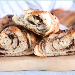 Easy Twisted Chocolate Croissant French Bread