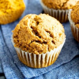 Easy Vegan Gluten Free Pumpkin Muffins Recipe (GF, V, Dairy-Free, Refined S