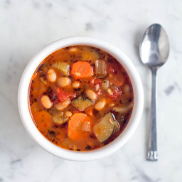 Easy Vegetable and Canellini Bean Soup
