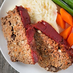 Easy Weeknight Whole30 Meatloaf with Gravy