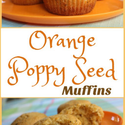 Easy Whole Grain Orange Poppyseed Muffins