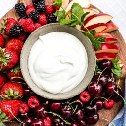 Easy Yogurt Fruit Dip Recipe (3 Ingredients only!)