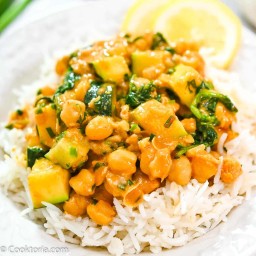 Easy Zucchini Chickpea Curry