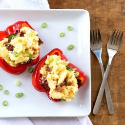 Easy Bacon and Egg Stuffed Peppers