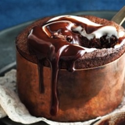 Easy molten chocolate souffle