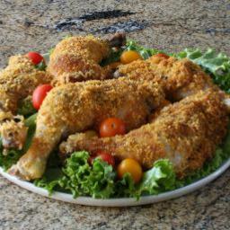 Easy Oven Fried Chicken With Corn Flake Crumb Coating