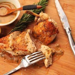 Easy Pan-Roasted Chicken Breasts With Lemon and Rosemary Pan Sauce
