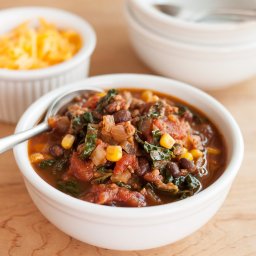 Easy Turkey Chili with Kale