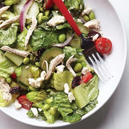 Edamame & Chicken Greek Salad Recipe