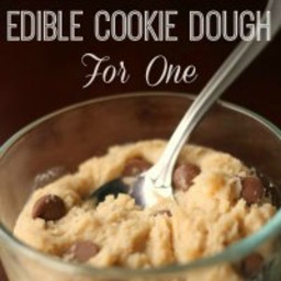Edible Cookie Dough for One