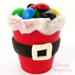 Edible Santa Suit Candy Cups