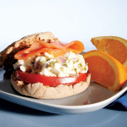 Egg and Salmon Sandwich