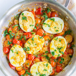 Egg Curry with Cherry Tomatoes