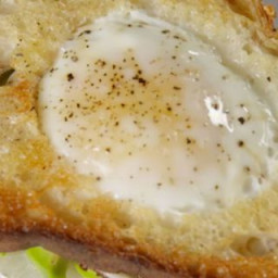 Egg In A Hole Breakfast Sandwich