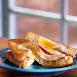 Egg in a Hole Grilled Cheese