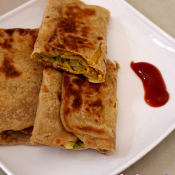 Egg Paratha Recipe, Egg Chapati Roll