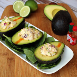 Egg Salad Stuffed Avocado