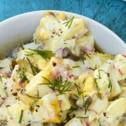Egg Salad with Capers, Red Onion, Lemon, and Dill