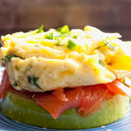 Egg, salmon and apple sandwich recipe