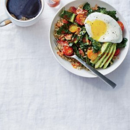 Egg-Topped Quinoa Bowl with Kale