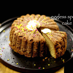 eggless sponge cake recipe | eggless vanilla cake recipe in cooker