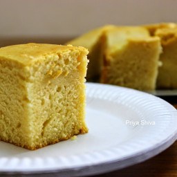 Eggless Vanilla Sponge Cake