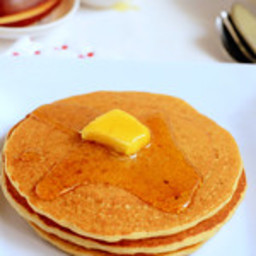Eggless wheat flour pancakes recipe
