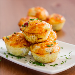 Egg Muffins with Bell Peppers and Salami