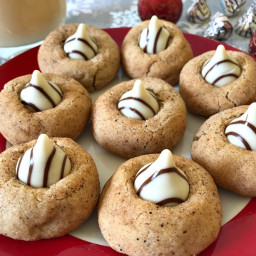 Eggnog Blossom Cookies #ChristmasSweetsWeek
