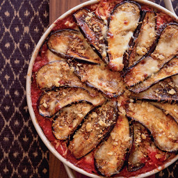 Eggplant Parmesan with Crisp Bread Crumb Topping
