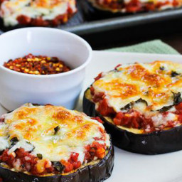 eggplant pizzas (low-carb, gluten-free)