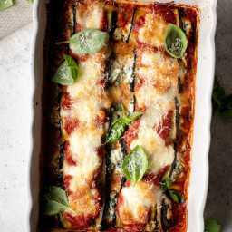 Eggplant Rollatini with Spinach and Ricotta