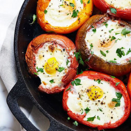 Eggs Baked In Tomatoes