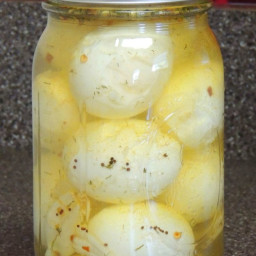 Eggs Pickled Mustard Vinegar Style