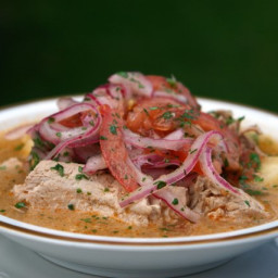 Encebollado de pescado: Ecuadorian fish soup