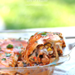 Enchilada Casserole With Lots of Vegetables