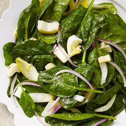 Endive and Spinach Salad with Hearts of Palm