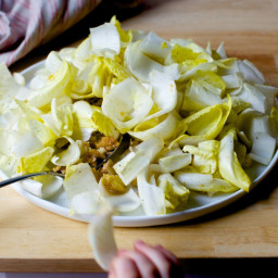 Endive Salad with Toasted Breadcrumbs and Walnuts
