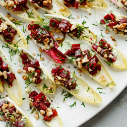Endive with Beets & Goat Cheese