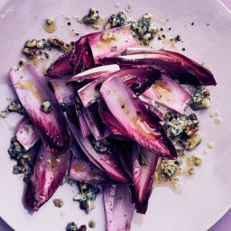Endive with Tart Apple Dressing and Blue Cheese