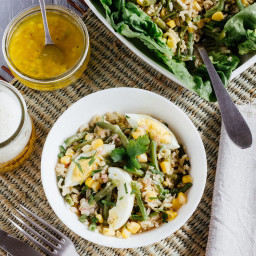 Ensalada de arroz y judías verdes: receta saludable