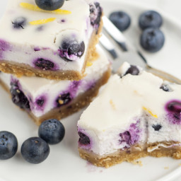 Epic Clean Eating Blueberry Cheesecake Bars