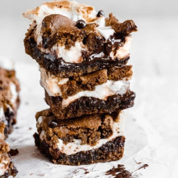 Epic Healthy Chocolate S'mores Bars