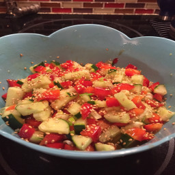 Erin's Cucumber & Red Pepper Salad