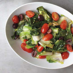Escarole with Olives and Tomato