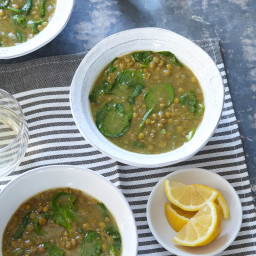 Ethiopian-Style Spinach and Lentil Soup