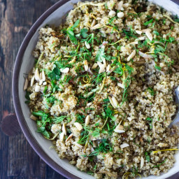 Everyday Quinoa Recipe with Lemon, Shallots and Herbs 